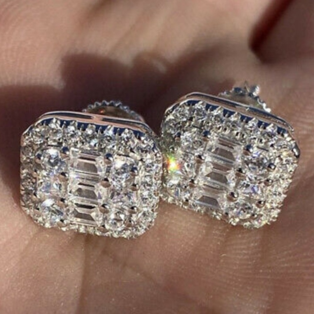 NEW 925 sterling silver stud earrings